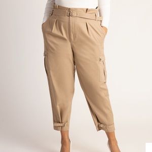 NWT ELOQUII 20W Khaki Pocket Pant